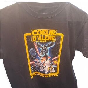 Coeur D'Alene Kids Black Graphic Tee